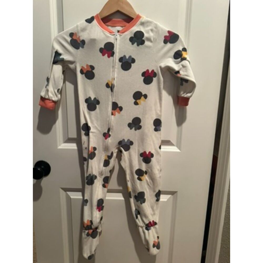 NWOT Minnie Mouse One Piece Footie PJS Size 4T